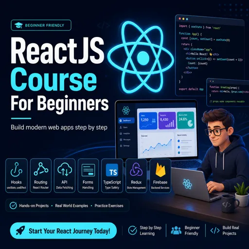 Free Course Image ReactJS Course For Beginners