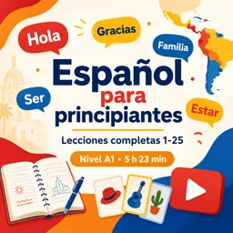 Imagen del curso gratis Español para principiantes: Lecciones completas 1-25