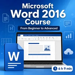 Imagen del curso gratis Microsoft Word 2016 Course: From Beginner to Advanced