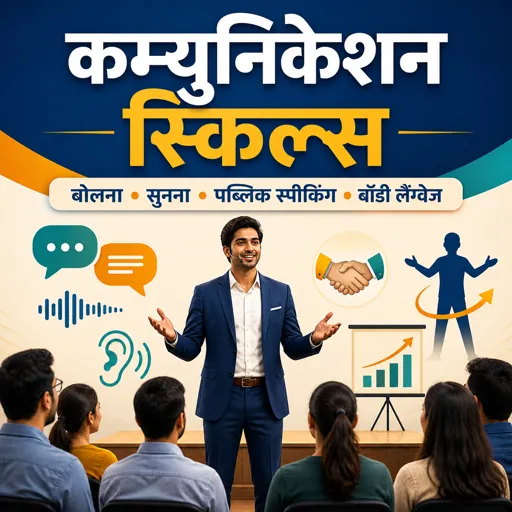 मुफ्त कोर्स की इमेज Communication Skills in Hindi: Speaking, Listening, Public Speaking and Body Language