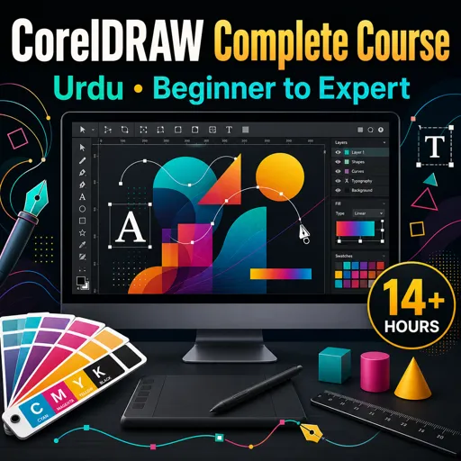 मुफ्त कोर्स की इमेज CorelDRAW Complete Course in Urdu - Beginner to Expert