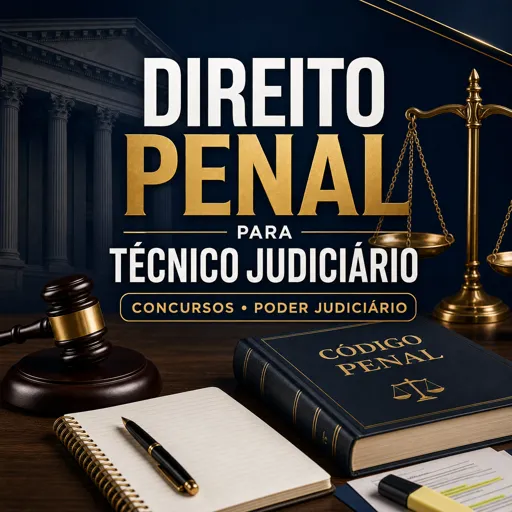 Imagem do Curso gratuito Direito penal para Técnico Judiciário