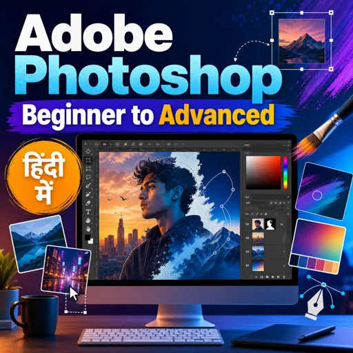 मुफ्त कोर्स की इमेज Adobe Photoshop Beginner to Advanced Course in Hindi