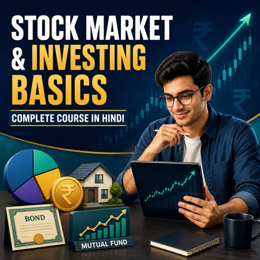 मुफ्त कोर्स की इमेज Stock Market and Investing Basics Complete Course in Hindi