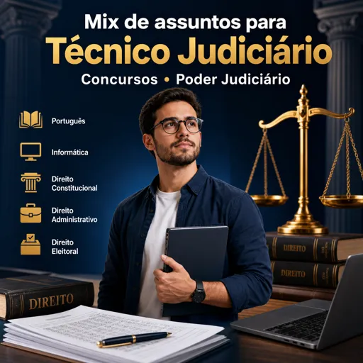 Imagem do Curso gratuito Mix de assuntos para Técnico Judiciário