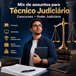 Imagem do Curso gratuito Mix de assuntos para Técnico Judiciário