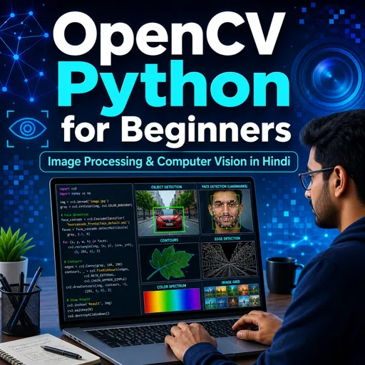 मुफ्त कोर्स की इमेज OpenCV Python for Beginners: Image Processing and Computer Vision in Hindi