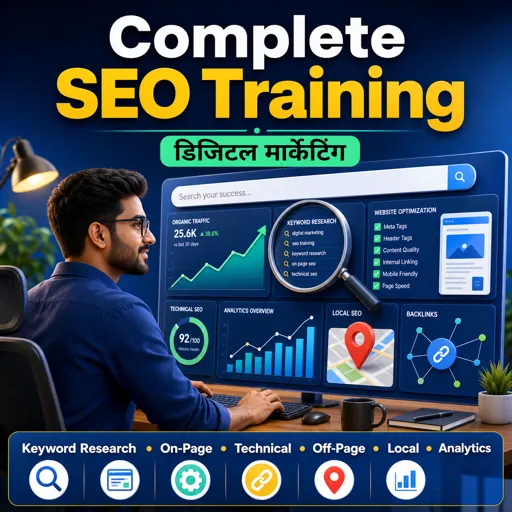 मुफ्त कोर्स की इमेज Complete SEO Training: Keyword Research, On-Page, Technical, Off-Page, Local and Analytics