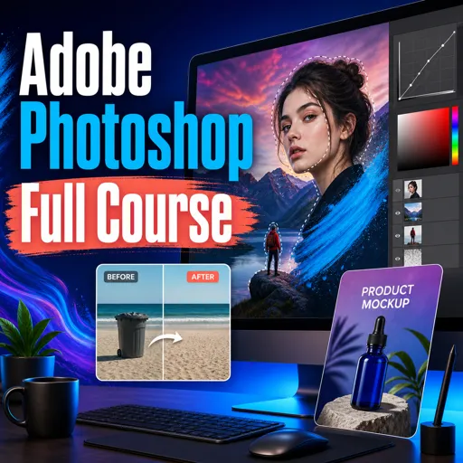 मुफ्त कोर्स की इमेज Adobe Photoshop Full Course