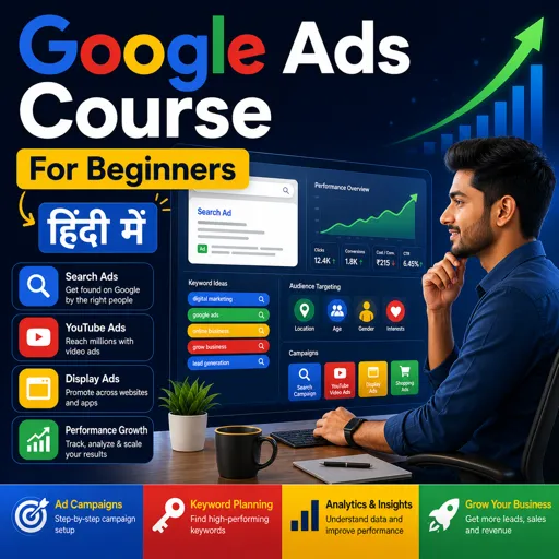 मुफ्त कोर्स की इमेज Google Ads Course for Beginners