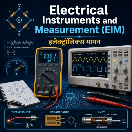 मुफ्त कोर्स की इमेज Electrical Instruments and Measurement (EIM)