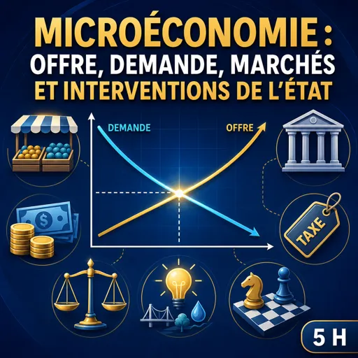 Image de cours gratuite Microéconomie : offre, demande, marchés et interventions de l’État