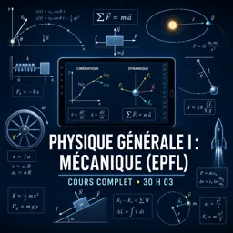 Image de cours gratuite Physique Générale I : Mécanique (EPFL) - Cours complet