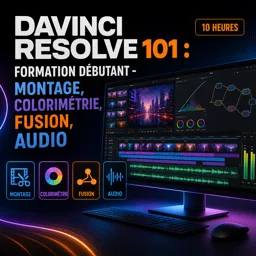 Image de cours gratuite DaVinci Resolve 101 : Formation Débutant - Montage, Colorimétrie, Fusion, Audio