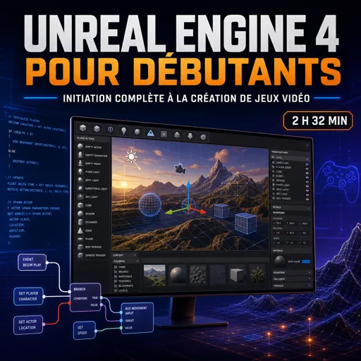 Image de cours gratuite Unreal Engine 4 pour débutants : initiation complète à la création de jeux vidéo