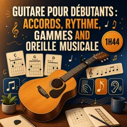 Image de cours gratuite Guitare pour débutants : accords, rythme, gammes and oreille musicale