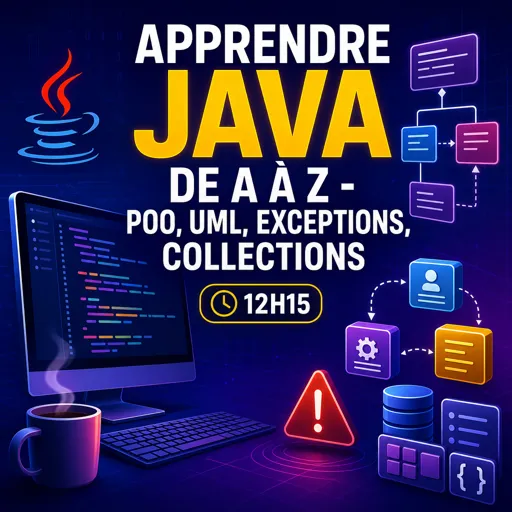 Image de cours gratuite Apprendre Java de A à Z - POO, UML, exceptions, collections