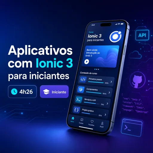 Imagem do Curso gratuito Aplicativos com Ionic 3 para iniciantes