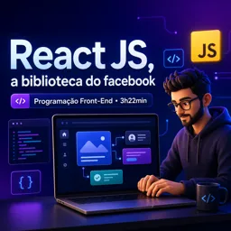 Imagem do Curso gratuito React JS, a biblioteca do facebook