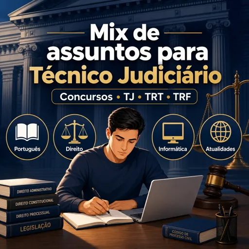Imagem do Curso gratuito Mix de assuntos para Técnico Judiciário