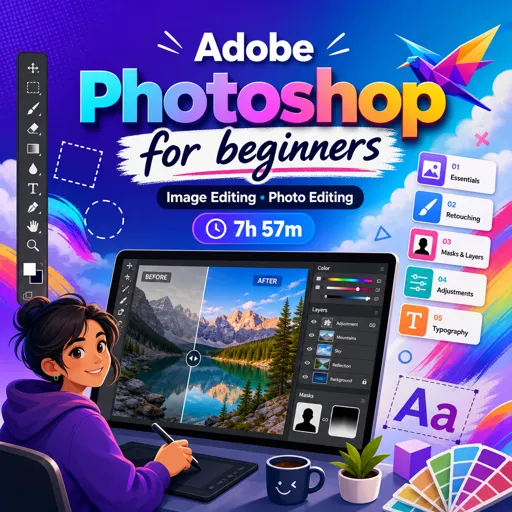 Free Course Image Adobe Photoshop for beginners