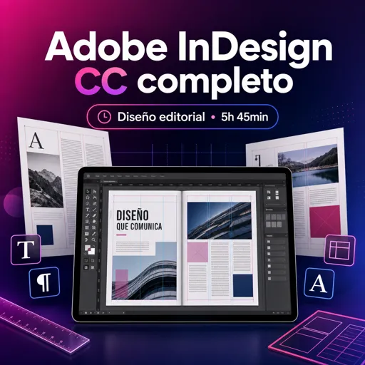 Imagen del curso gratis Adobe InDesign CC completo