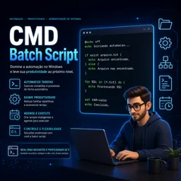 Imagem do Curso gratuito CMD Batch script