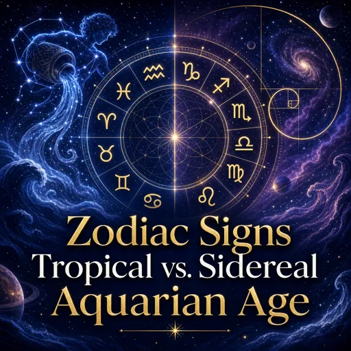 Free Course Image Zodiac Signs, Tropical vs. Sidereal, Aquarian Age