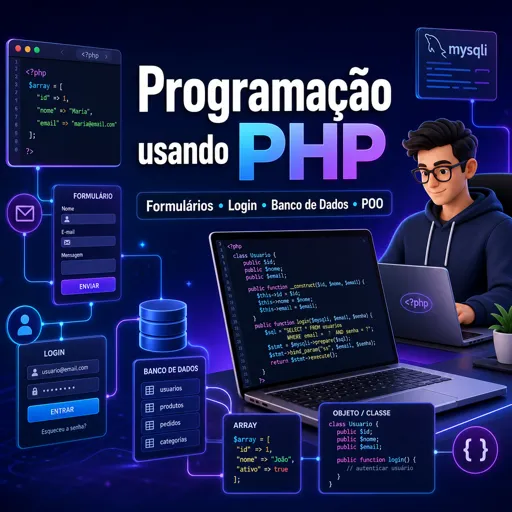 Imagem do Curso gratuito Programação usando PHP