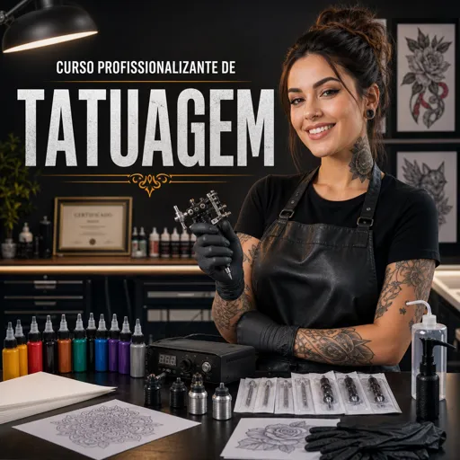 Imagem do Curso gratuito Tatuagem